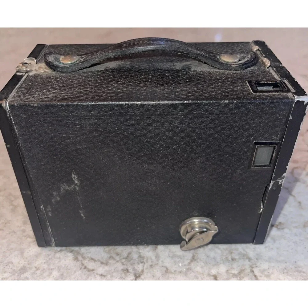 Vintage Parts Only Eastman Kodak Brownie No 2 Camera Box Film 120 Black As Is